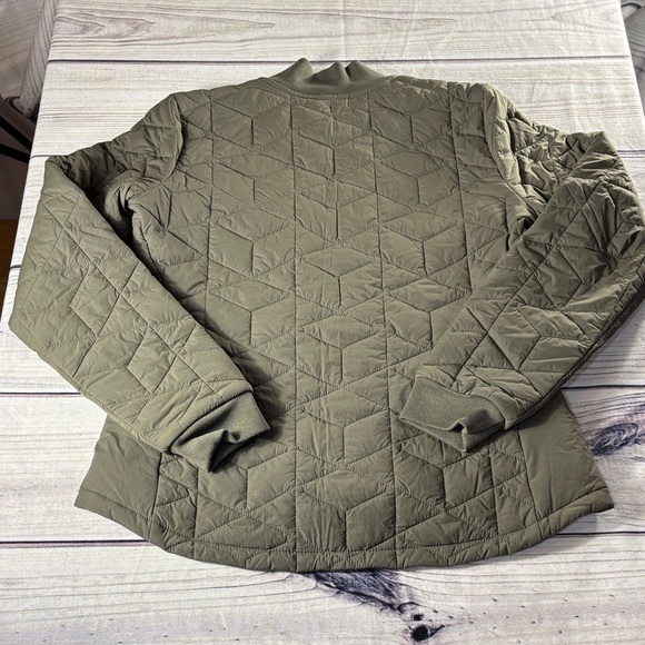 Duluth Trading Co Women's Quilted Bomber Jacket - Olive Work Warm - Picture 8 of 11